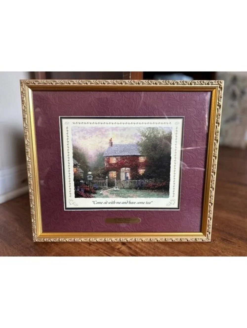 Thomas Kinkade Pye Corner Cottage Collectors Society Framed Print